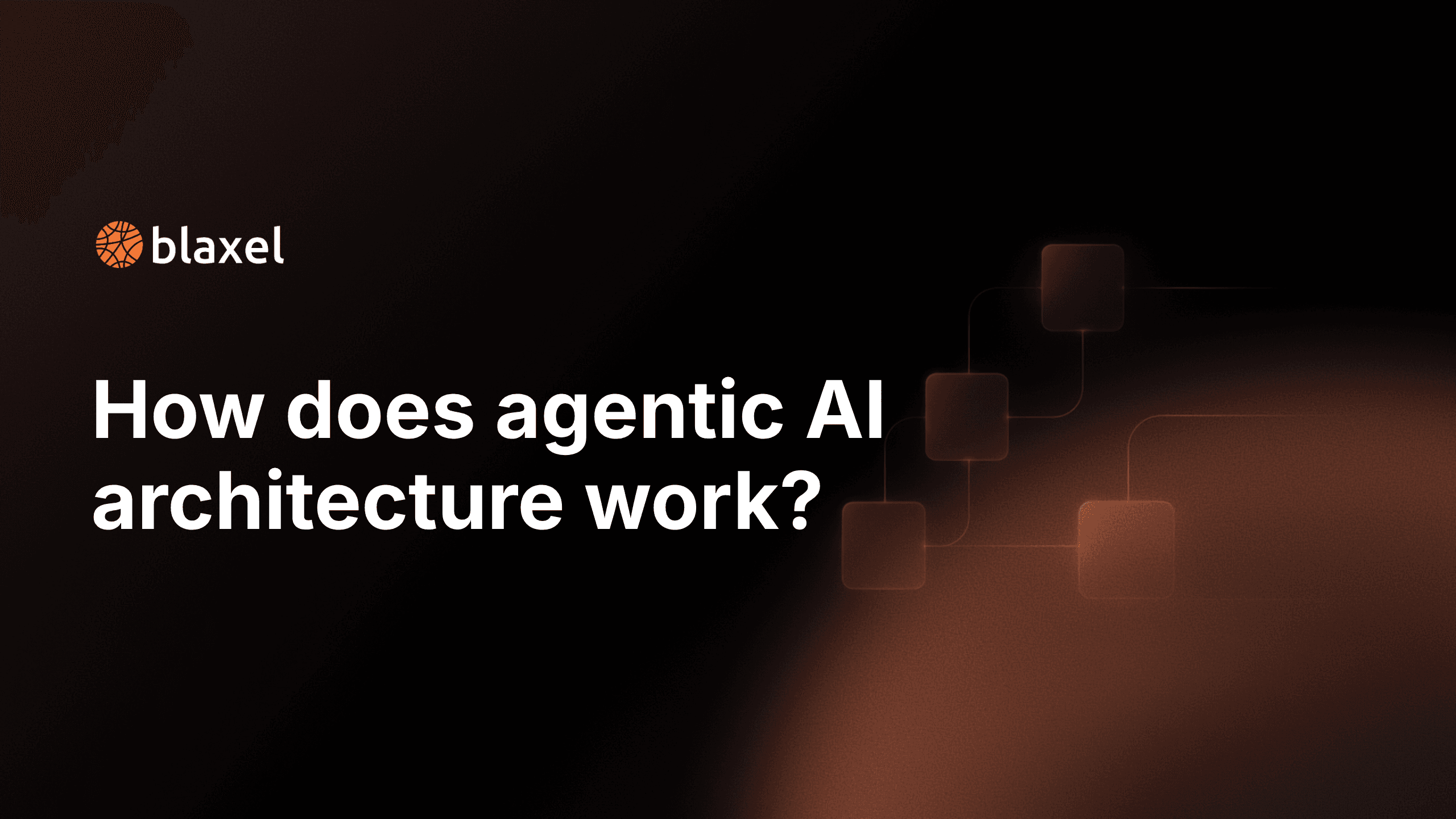 How does agentic AI architecture work?
